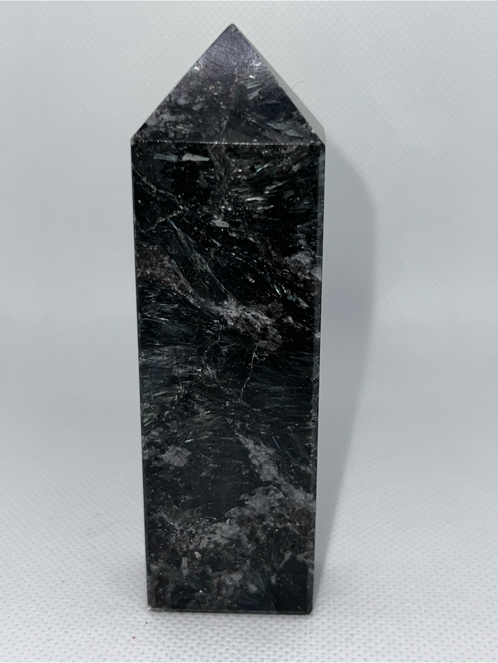 Rare Arfvedsonite Garnet Crystal Tower